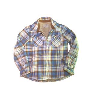 Sage Collective Sherpa Lines Flannel with Pockets